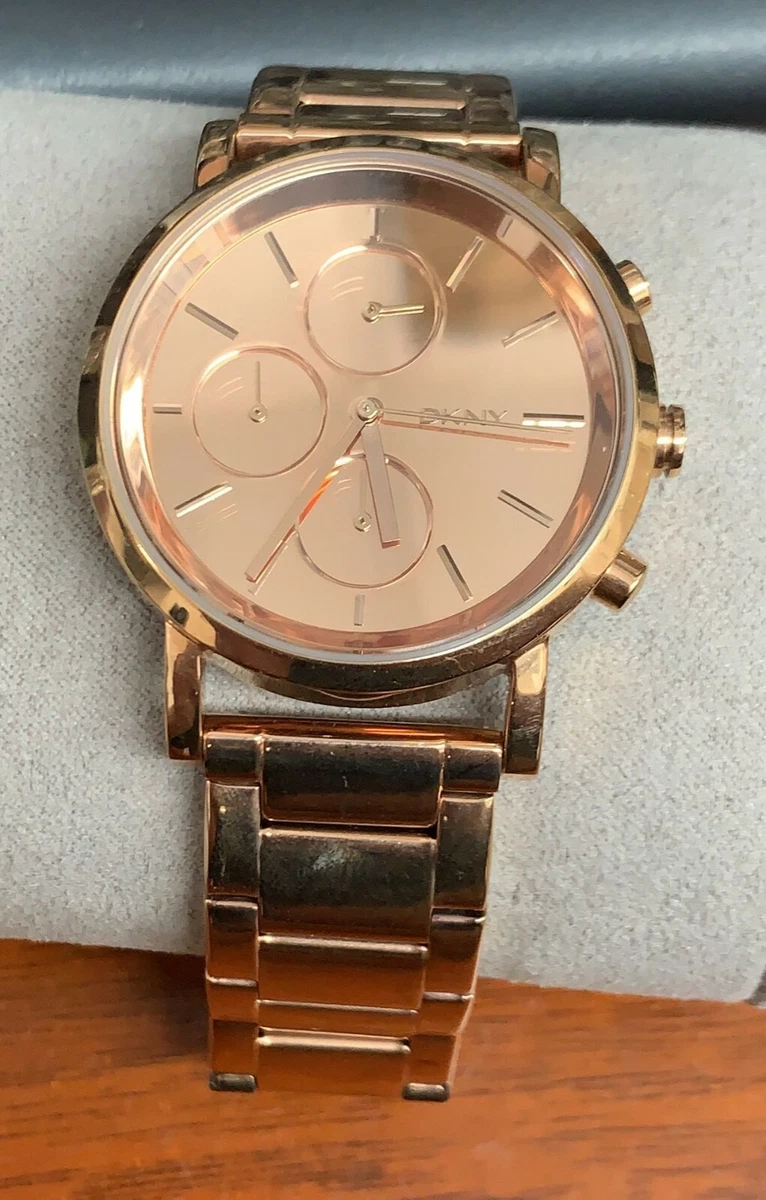 Dkny women's shop rose gold watches