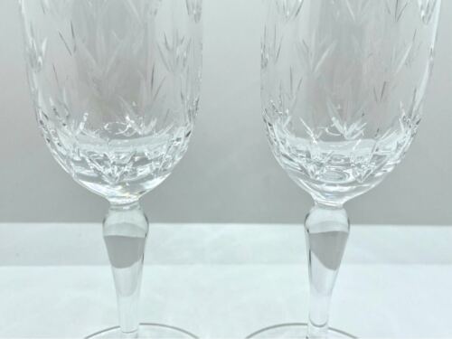 Tiffany & Co. Floret Champagne champaign Pair Set Wine Glass Blue Box Gift - Picture 3 of 6