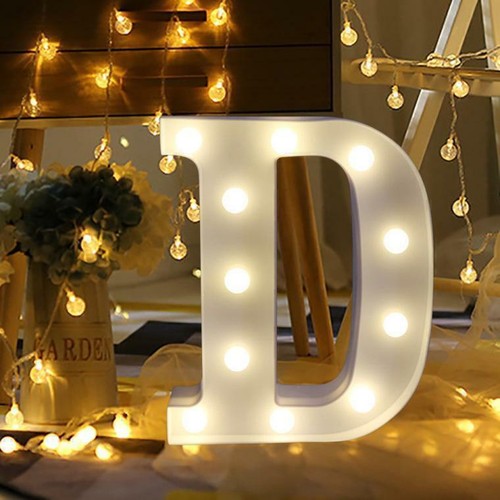Large LED Light Up Alphabet Letters Plastic Numbers Standing Party Birthday BAR - Picture 23 of 92