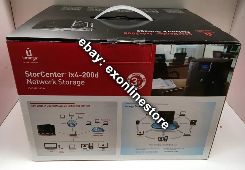 35438 - Iomega StorCenter ix4-200d 4TB 4x1TB Network Storage Cloud Edition - Image 2 of 2