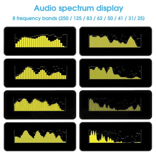 OLED Digital Analyzer Sound Level Meter Display Audio Spectrum For Home For Gift - Picture 5 of 11