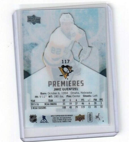 2016-17 Upper Deck Ice Premieres Card # 117 Jake Guentzel Pittsburgh Penguins  - Picture 2 of 2