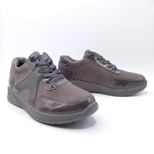 Basket Tennis Chaussure Femme Fille Enfant Sneakers - 35 36 37 38 39 40 - Gris - Imagen 8 de 10