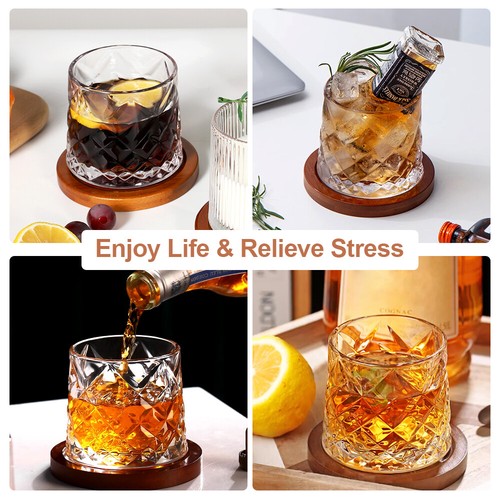 Whisky Gläser Whiskygläser Whiskey Trink Rum Glas Cocktail Gläser Set 275ml - Bild 9 von 86