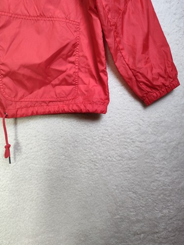 Tommy Hilfiger Women Jacket Large Red Nylon Blend Full Zip Drawstring Hoodie - Picture 5 of 18