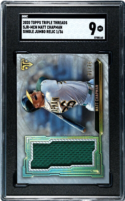 2020 Topps Triple Threads Matt Chapman JUMBO RELIC JERSEY (1/36 
