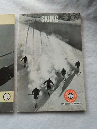 3 Vintage Boy Scouts Merit Badge Series Booklets-Canoeing, Archery, Skiing - Picture 4 of 5