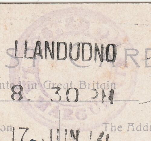 1914 PPC DI PIROSCAFO PUBBLICATO SU LA MARGUERITE CIRC CACHET LLANDUDNO PMK ANGLESEY - Foto 2 di 3