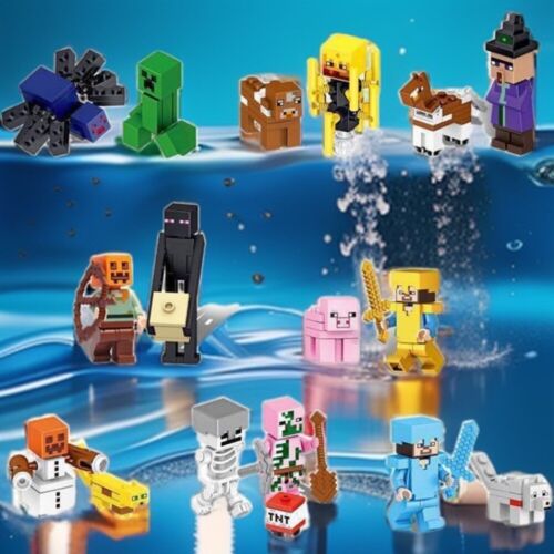 Set mit 29 Minecraft Bausteine Figuren Spielzeug Minifiguren neu - Bild 4 von 16