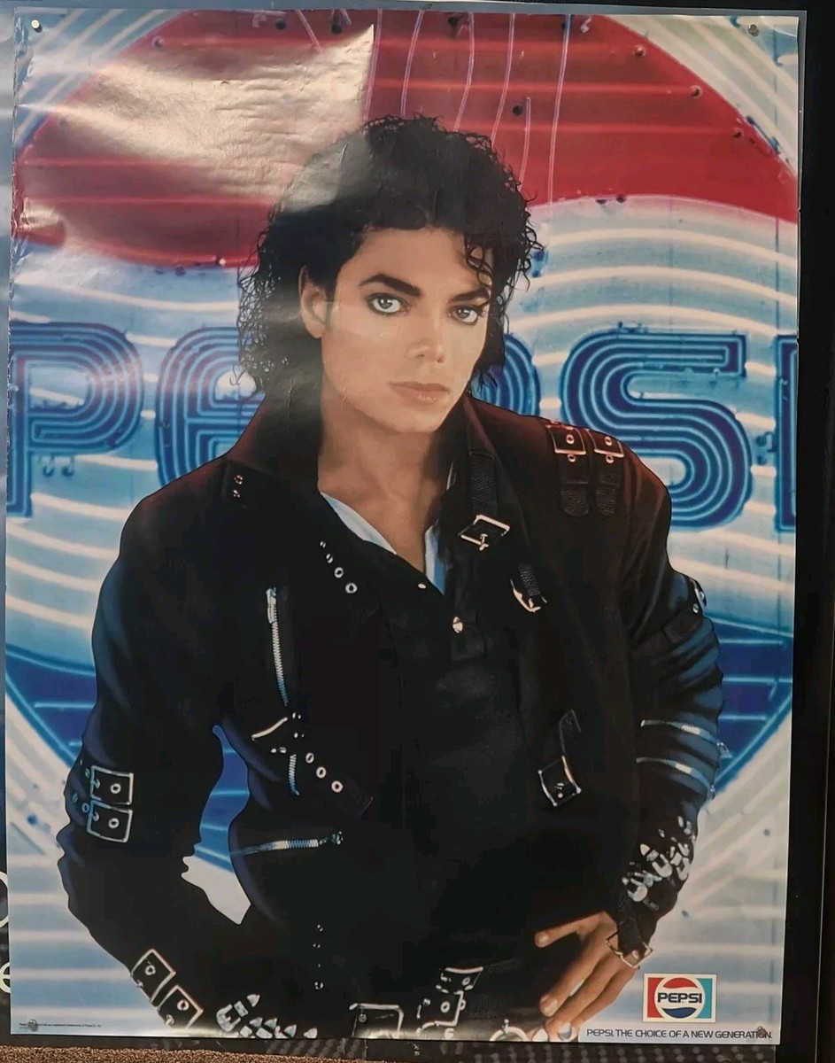 マ*ル様 マイケルジャクソン　ペプシ　ポスター Michael Jackson Japan tour 1987 Original PEPSI Promo Poster