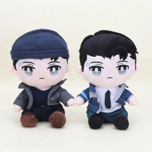 Peluche pupazzo 28 cm Detroit Become Human Dbh Connor Rk200 Rk800 cuscino morbido giocattolo divertente - Foto 21 di 25