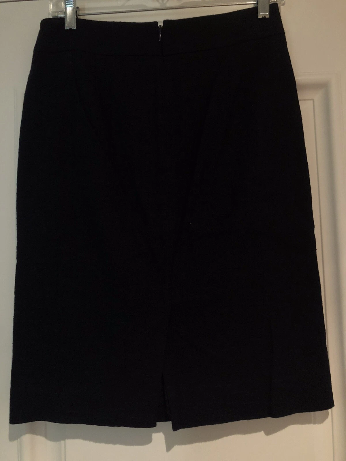 J.CREW Textured Cotton Pencil Skirt Navy 2