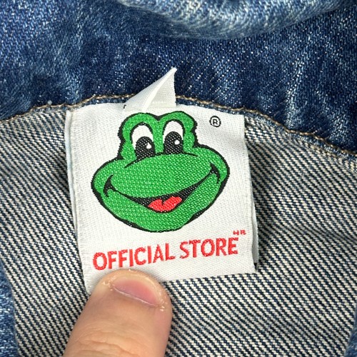 Vintage Senor Frogs Denim Jacket Size 38 Small Blue Cancun Mexico - Picture 10 of 17