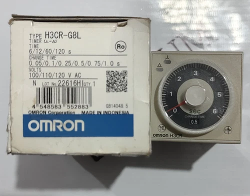 OMRON H3CR-G8L ELECTRONIC TIMER TIMING 6S-120S VOLTAGE 110VAC FAST SHIPPING