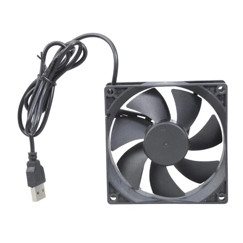 5V USB 90mm Cabinet Cooling Fan Waterproof Housing For Networking Equipment