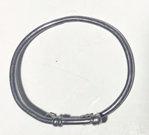 Sterling Silver Bypass Bangle Bracelet 925 2.75” 24.8g - Picture 3 of 7