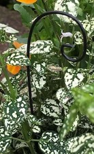 Miniature Dollhouse FAIRY GARDEN Furniture ~ Black Metal Swing Set ~ NEW
