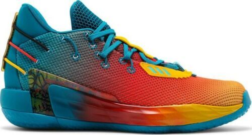 Adidas Dame 7 GCA AVATAR BASKETBALLSCHUHE GRÖSSE 7,5 BLAU BLAU GELB ORANGE ROT FZ4409 - Bild 10 von 12