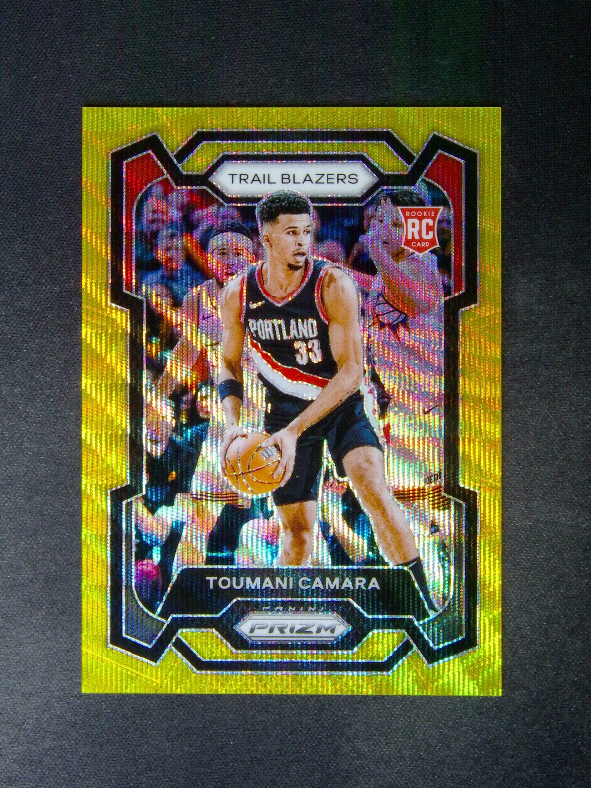 2023-24 Panini Prizm Toumani Camara #164 RC Rookie Gold Wave /10