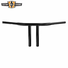 10" Rise 1.25" Black T-Bar Handlebar Fit For Harley 3.5" Center to Center Hole