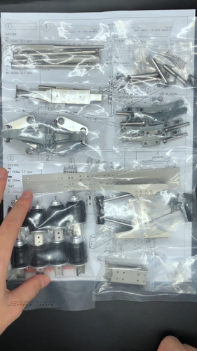 Single Holder 8 Air Bag Tandem Suspension System 1/14 For Tamiya Scania Man Car - Video 1 of 1