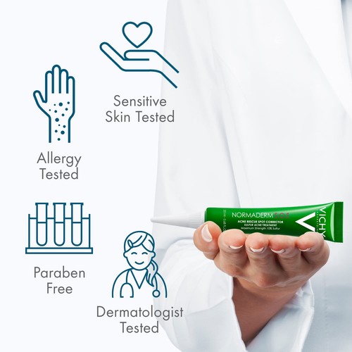 Vichy Normaderm S.O.S Acne Rescue Spot Corrector, Acne Spot Treatment for Face - Picture 7 of 9