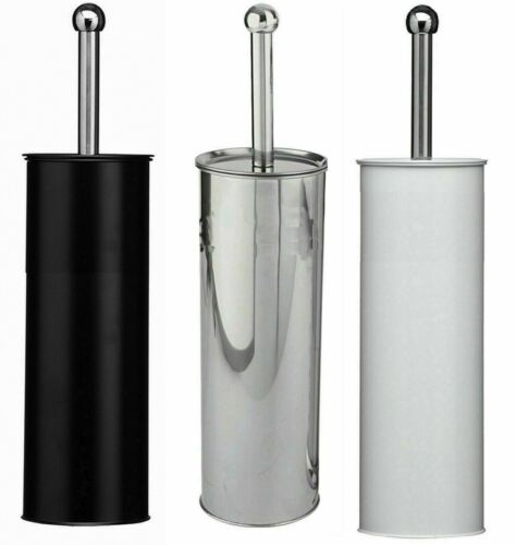 STAINLESS STEEL PLASTIC CERAMIC TOILET BRUSH AND HOLDER FREE STANDING BATHROOM - Picture 11 of 23