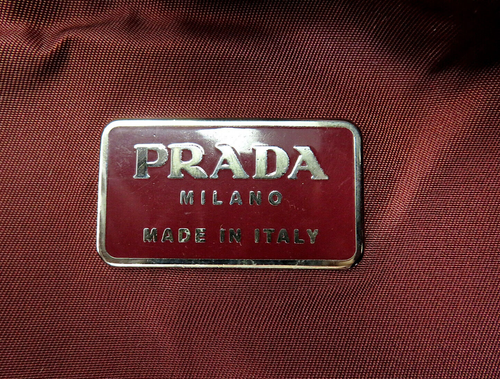 Auténtica Mochila Bolso Cartera PRADA Vino Tinto Nylon #60819 - Imagen 19 de 20