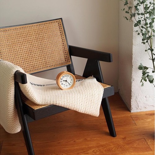 Lemnos RIKI Alarm Clock Brown Table Clock NEW from Japan - Picture 7 of 13