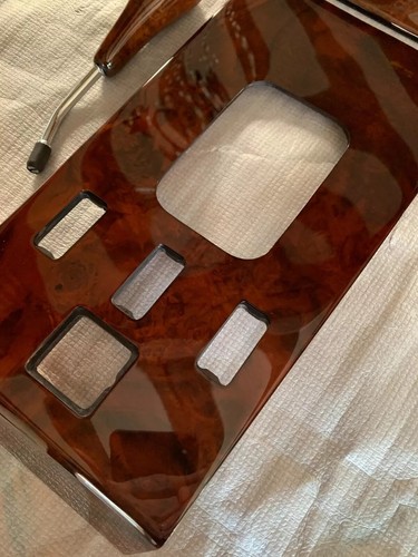 Juego de 3 piezas de nogal burl Mercedes W107 R107 SL de 1986 en lavado de cara - Imagen 6 de 15