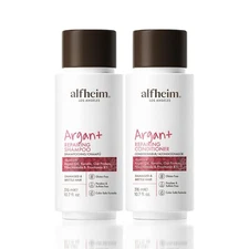 Alfheim Argan Repairing Shampoo Conditioner Set for Dry Brittle Hair Nourishing
