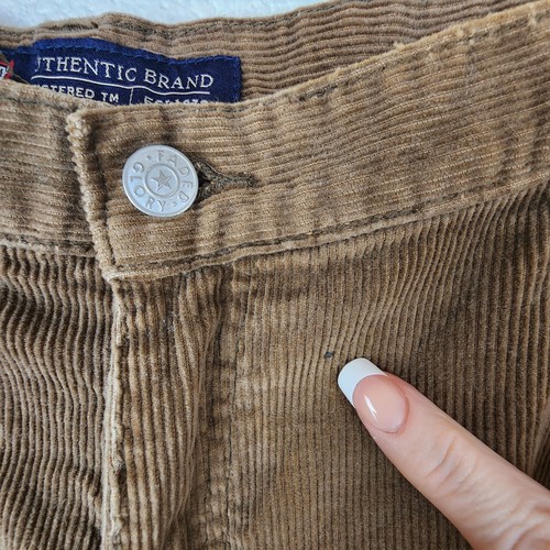 VTG Y2K Pants Mens 40x32 Corduroy Cargo Faded Glory Brown Baggy Grunge 90s - Picture 3 of 12