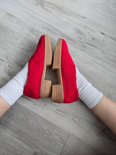 Beklina | Scarpe con plateau Aya rosse all'uncinetto boho | WMS 10 - Foto 7 di 11