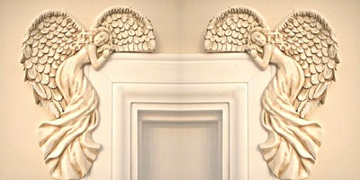 Set Of Vintage Shabby Chic Guardian Angel Door Window Frame Home
