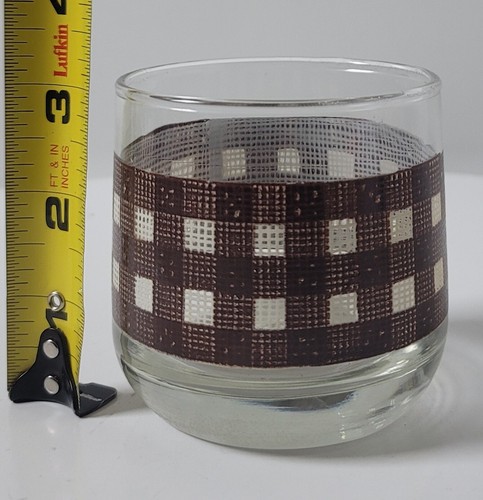 Braune Gingham Lowball Brille - 2er Set - Bild 7 von 9