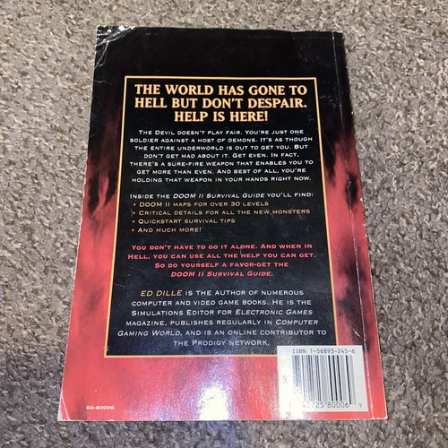 The Official Strategy Guide Doom II 1994 Molto bello Ed Dille - Foto 2 di 12