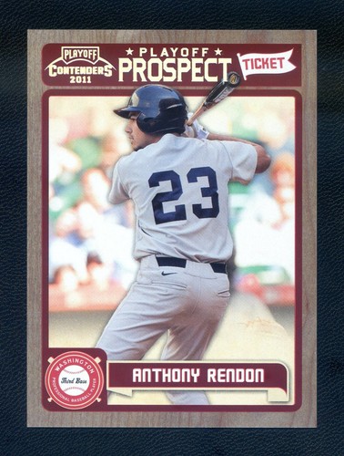 ONE-OF-A-KIND!! - 2011 Contenders "Playoff Ticket" Anthony Rendon RC #'d 06/99 - Picture 1 of 3