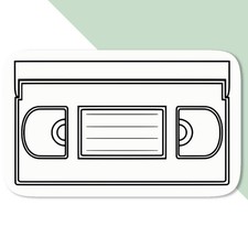 'VHS Tape' Decal Stickers (DW022474)