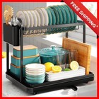 Dish Drying Rack - Stainless Steel Dish Rack for Kitchen Counter, 2-Tier Kitc...