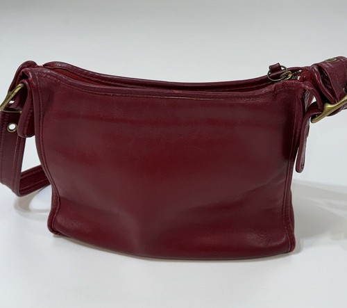 Vintage alte Coach 9966 Legacy Crossbody Schultertasche burgund rot Leder 2504 - Bild 5 von 16