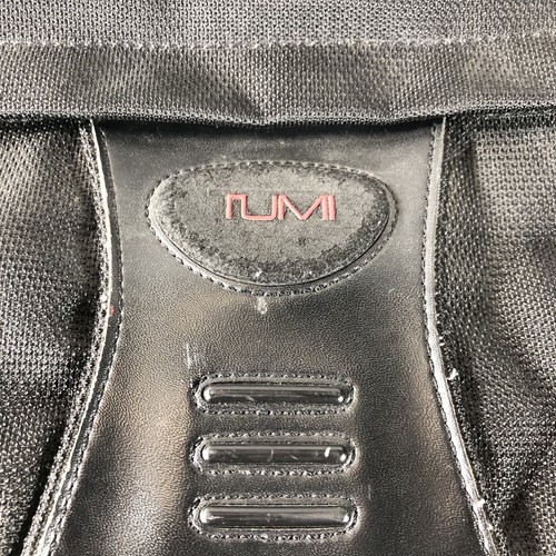 TUMI Crossbody Messenger Laptop Bag Black Nylon Pockets DISTRESSED *READ - Picture 3 of 20