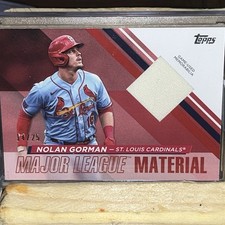 Topps 2024 Series 2 Nolan Gorman Major League Material Relic Cardinals #MLM2-NG