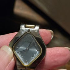 Guess Vintage Diamond Face Silver Tone Watch