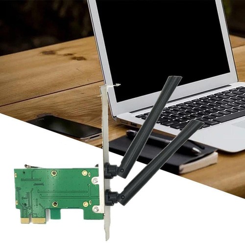 Scheda di rete wireless Wifi da Mini PCI-E a PCI-E 1X Desktop2025 D3A1 - Foto 11 di 11