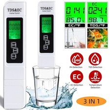 2pc TDS Meter Digital Tester Water Quality Testing Kits Drinking Water 0-9990ppm