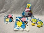 Vintage 1997 Baby Looney Tunes “Happy 1st birthday” Party Decor Napkins Hats Toy