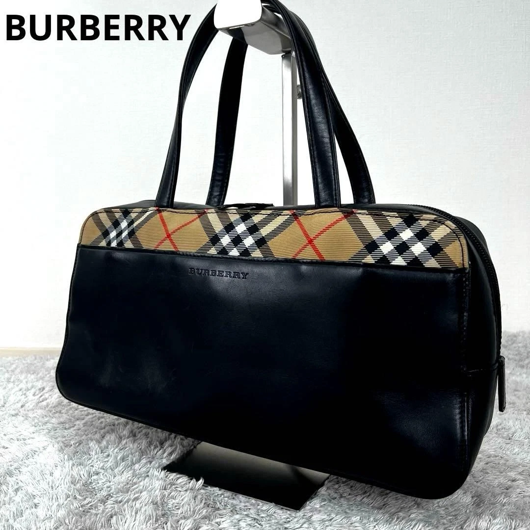 Burberry Leather Exterior Black Bags & Handbags for Women for sale