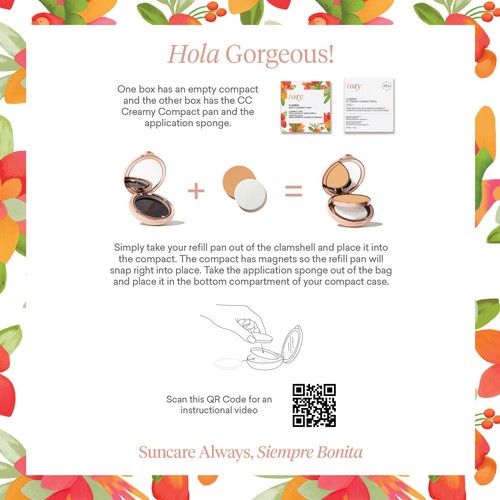 Toty by Sofia Vergara - Ilumina CC Creamy Compact SPF 50+ Mineral Broad Spect... - Picture 7 of 7
