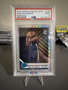 2019 Panini Donruss Optic Zion Williamson #158 PSA 9 Mint