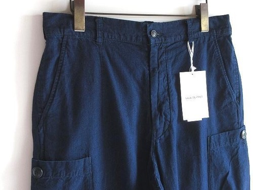 Tagged Sage De Cret Indigo Cargo Pants M JAPAN - Picture 11 of 11